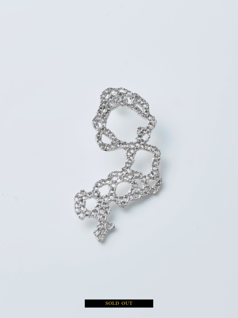 Japanese Silver Embroidery Jewelry | SINGLE EARRING 002 | Yuki Onizuka | VOJ