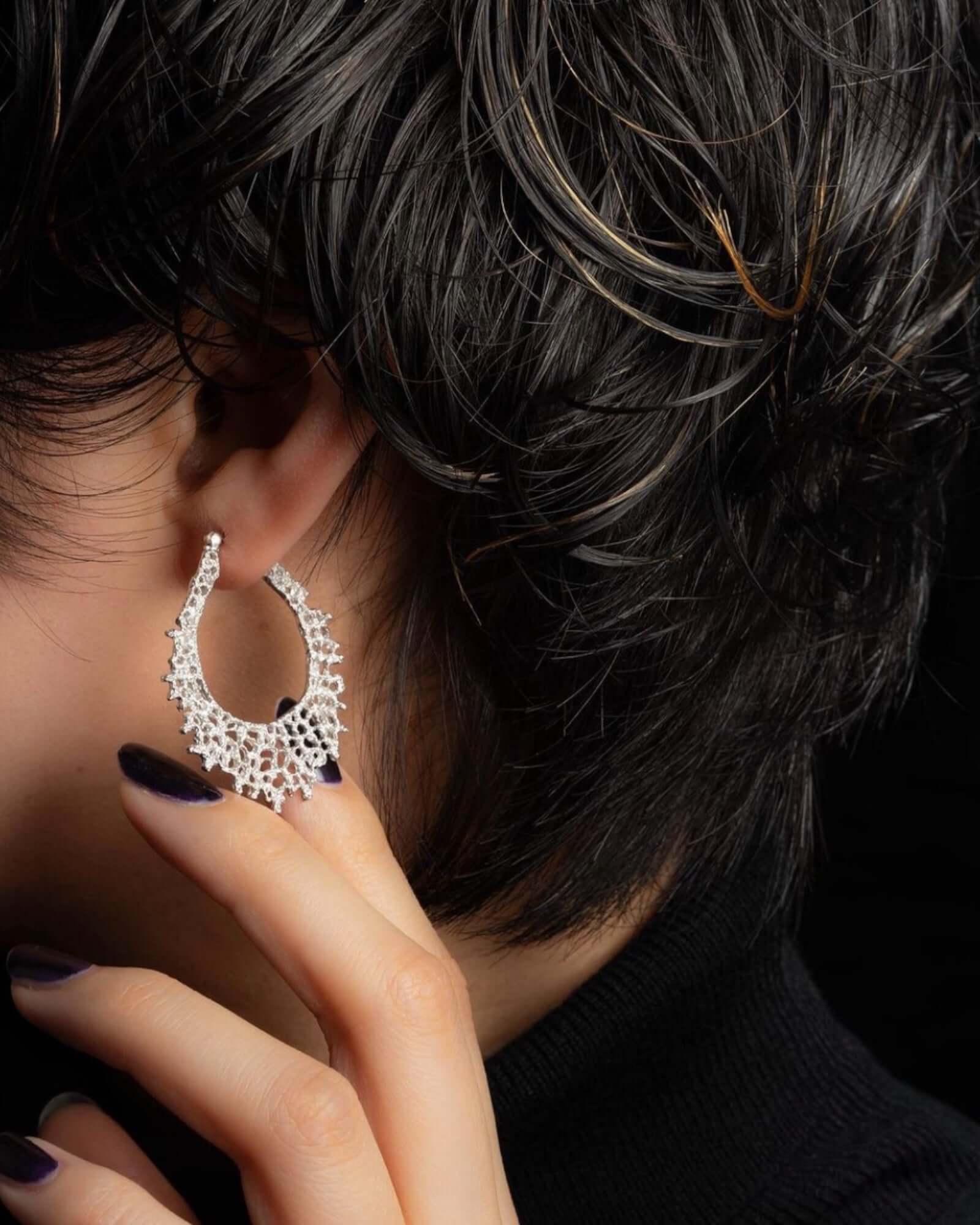 Silver Jewelry|EARRINGS L SIZE 003 | VOJ