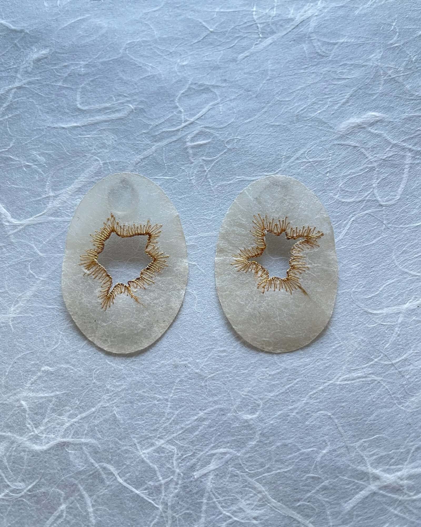 Japanese Washi Jewelry|CLIP-ON EARRINGS 014 | VOJ