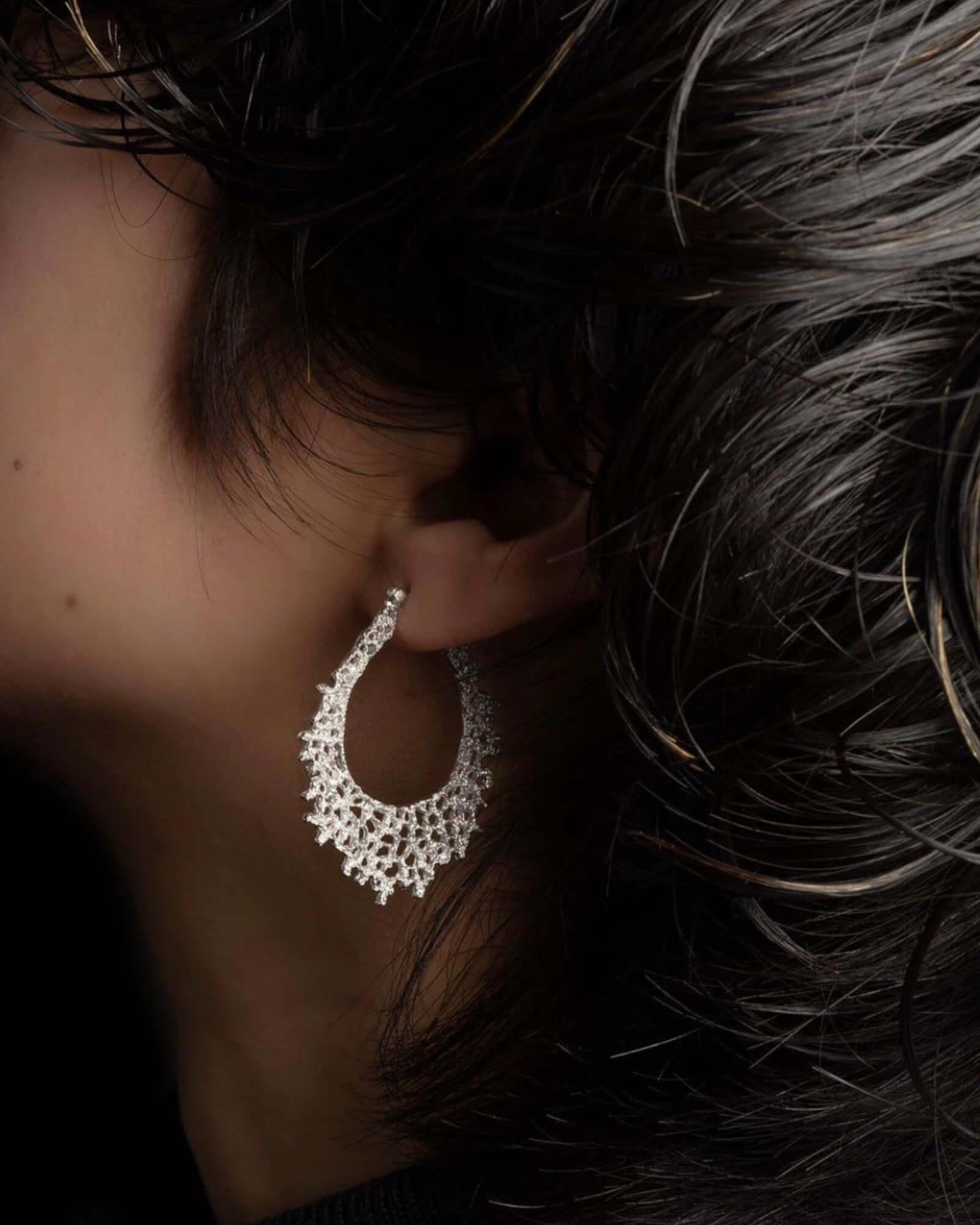 Silver Jewelry|EARRINGS L SIZE 003 | VOJ