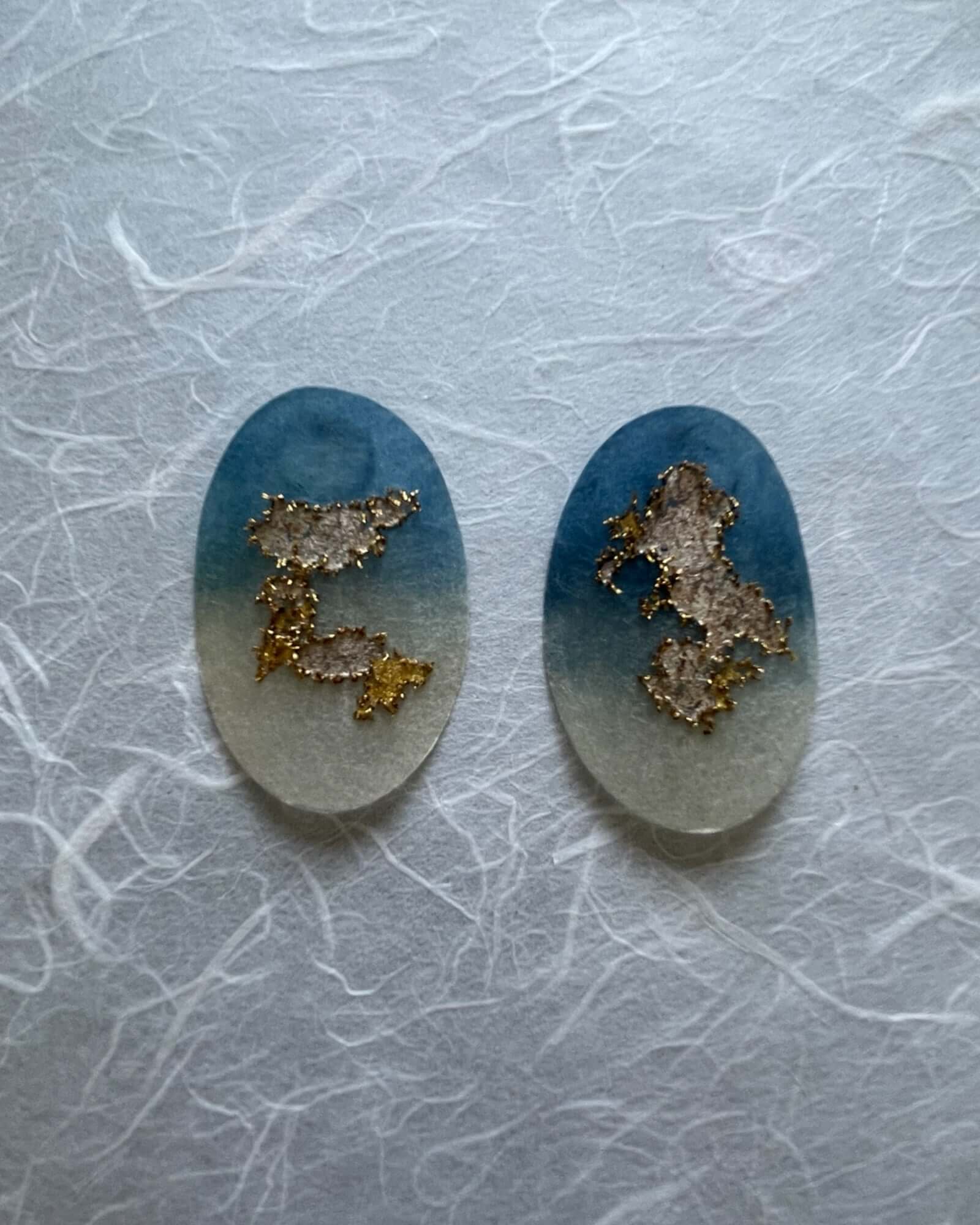 Japanese Washi Jewelry|CLIP-ON EARRINGS 008 | VOJ