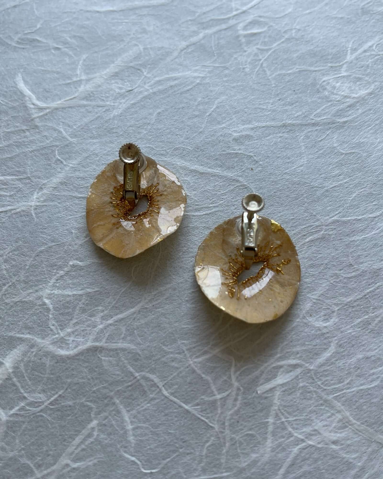 Japanese Washi Jewelry|CLIP-ON EARRINGS 005 | VOJ