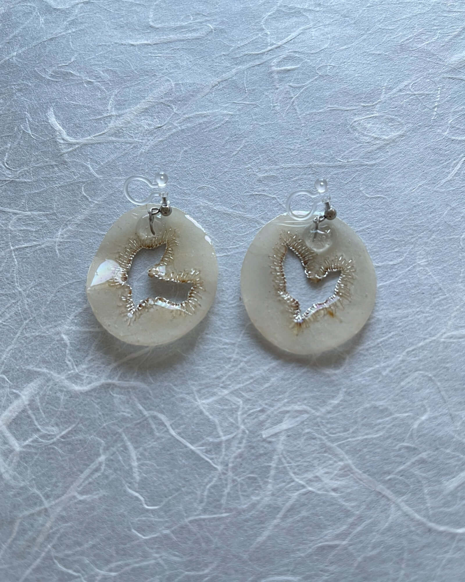 Japanese Washi Jewelry|CLIP-ON EARRINGS 012 | VOJ