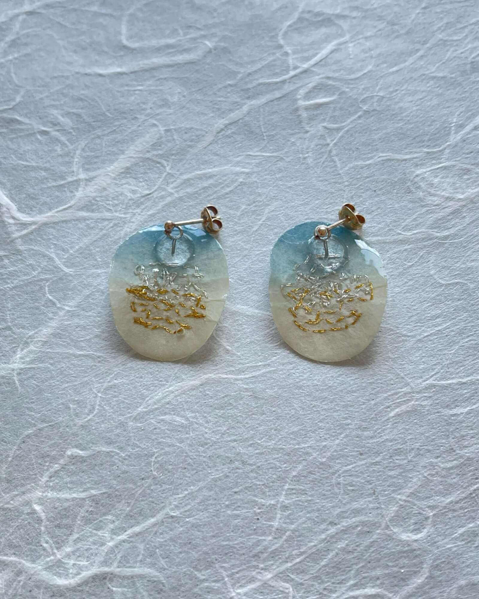 Japanese Washi Jewelry|EARRINGS 007 | VOJ