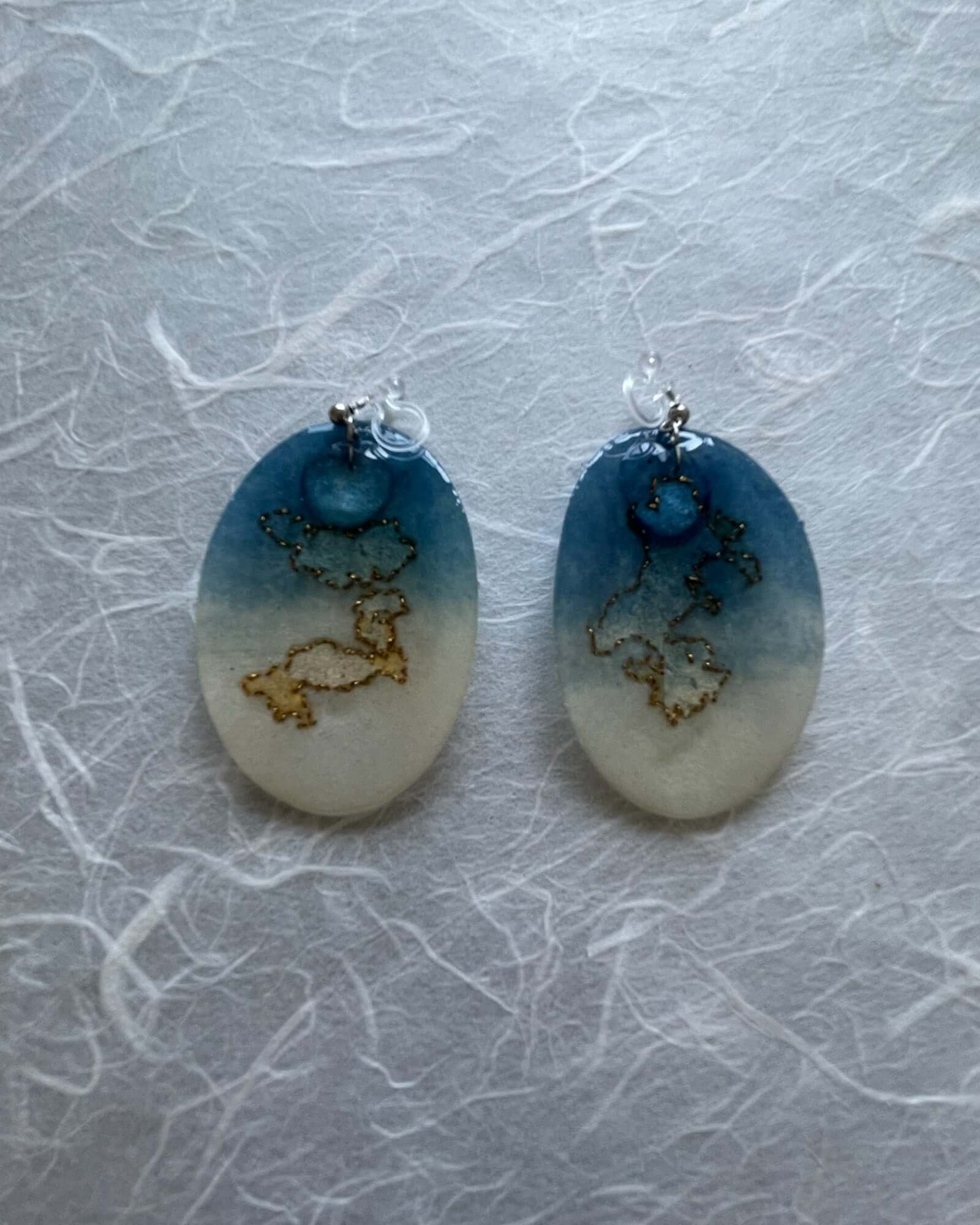 Japanese Washi Jewelry|CLIP-ON EARRINGS 008 | VOJ