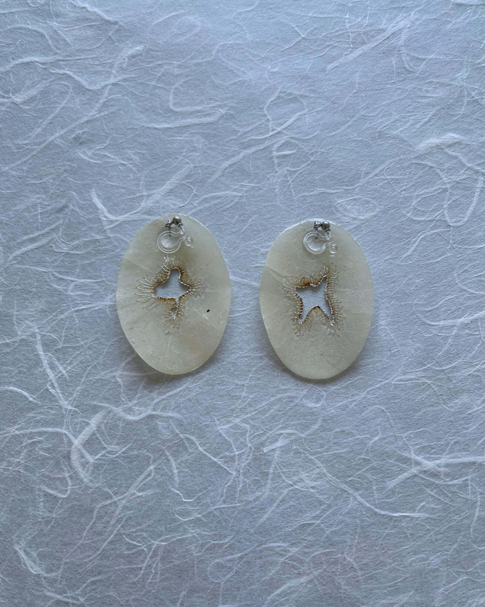 Japanese Washi Jewelry|CLIP-ON EARRINGS 015 | VOJ