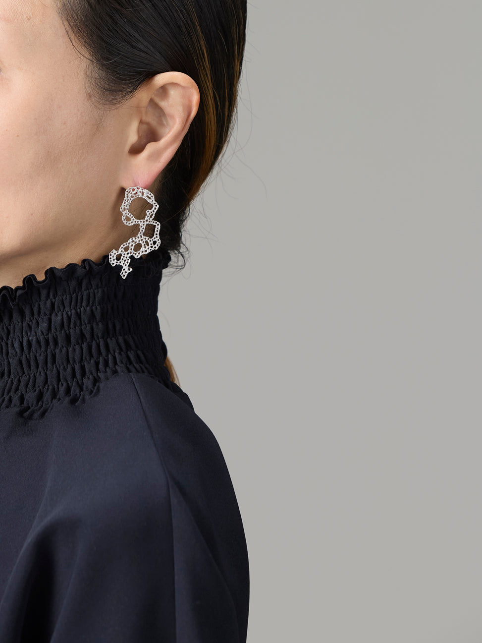 シルバージュエリー|シングルピアス 002