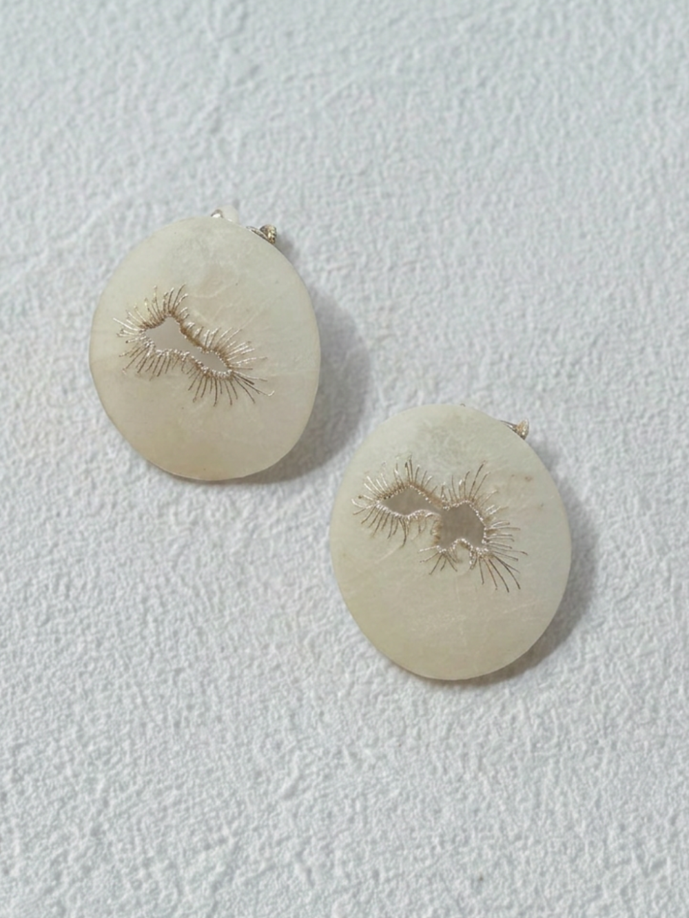 Japanese Washi Paper Jewelry | CLIP-ON EARRINGS 021 | moi.toi. | VOJ