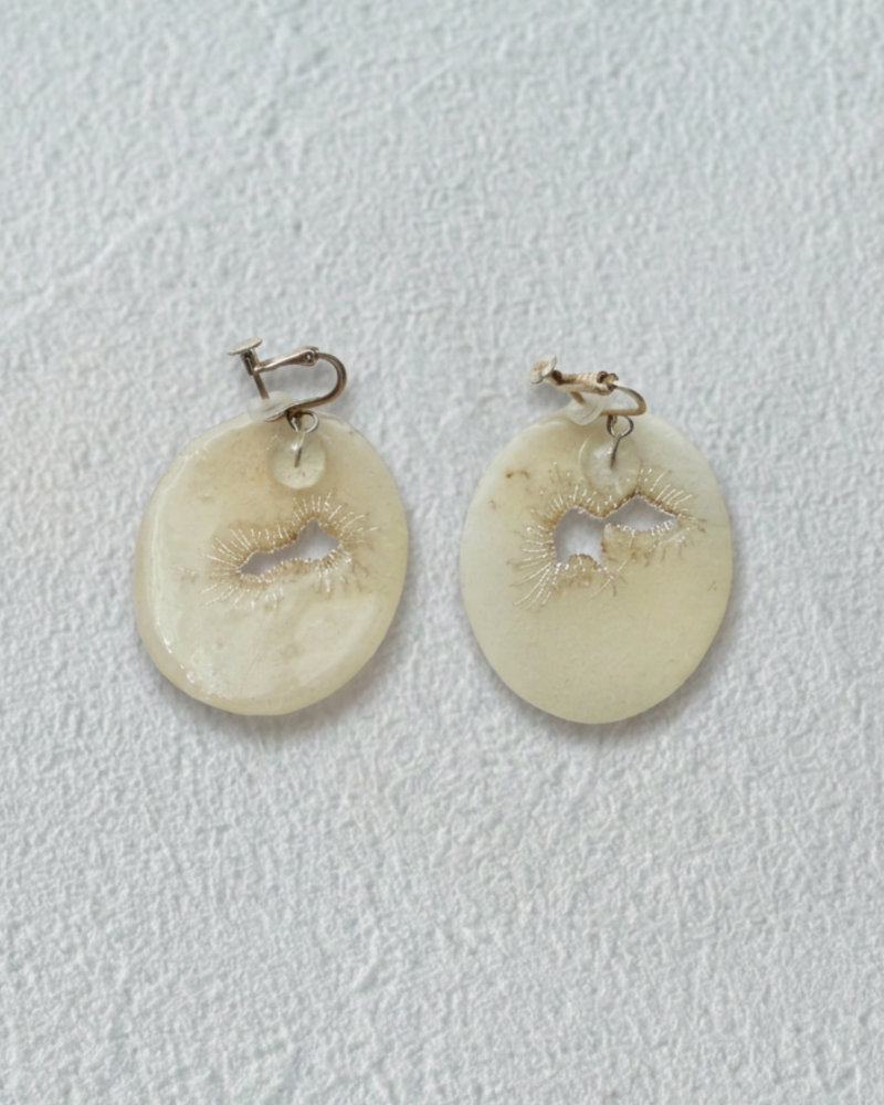 Japanese Washi Paper Jewelry  | CLIP-ON EARRINGS 021 | moi.toi. | VOJ