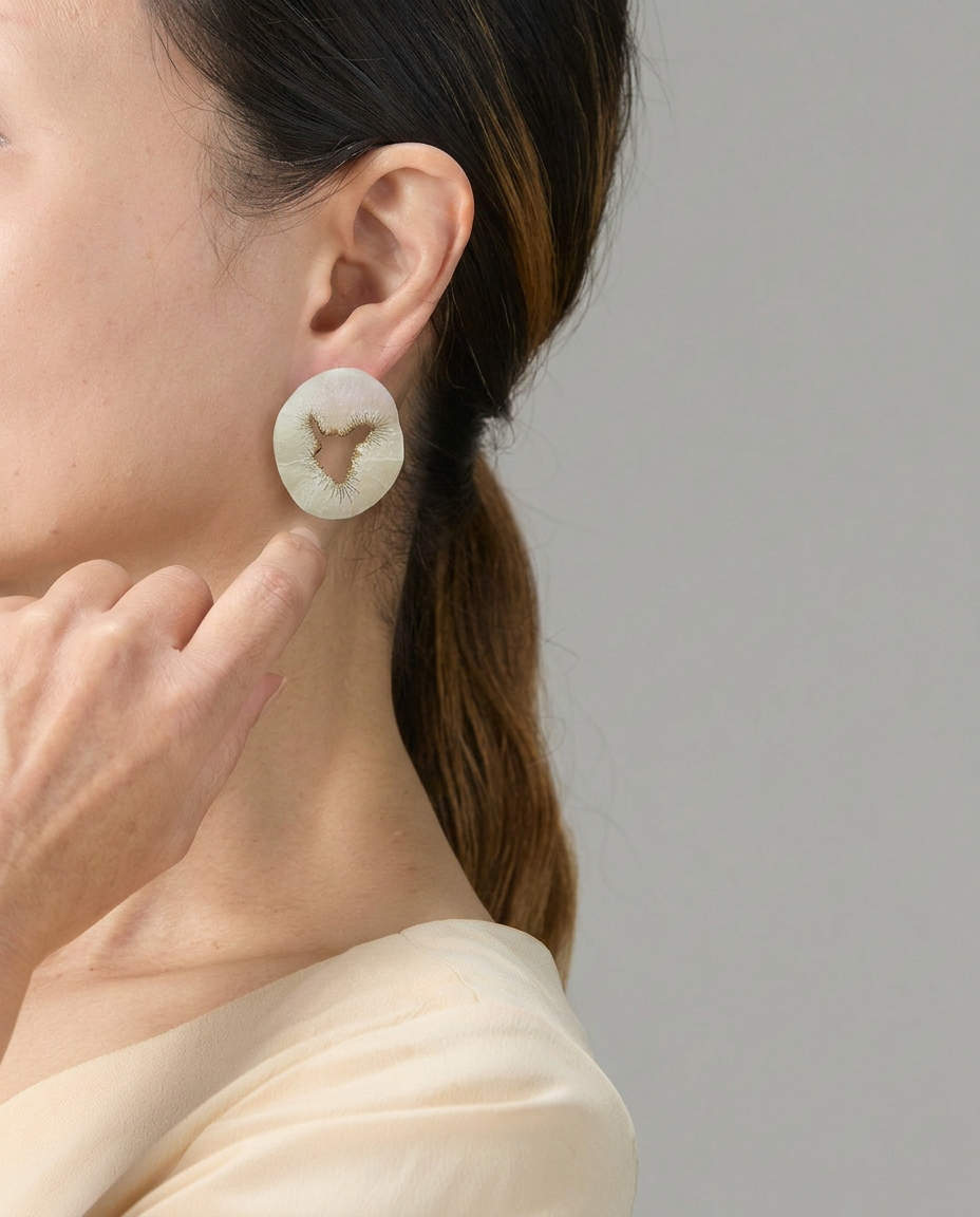 Japanese Washi Paper Jewelry  | EARRINGS 020 | moi.toi. | VOJ