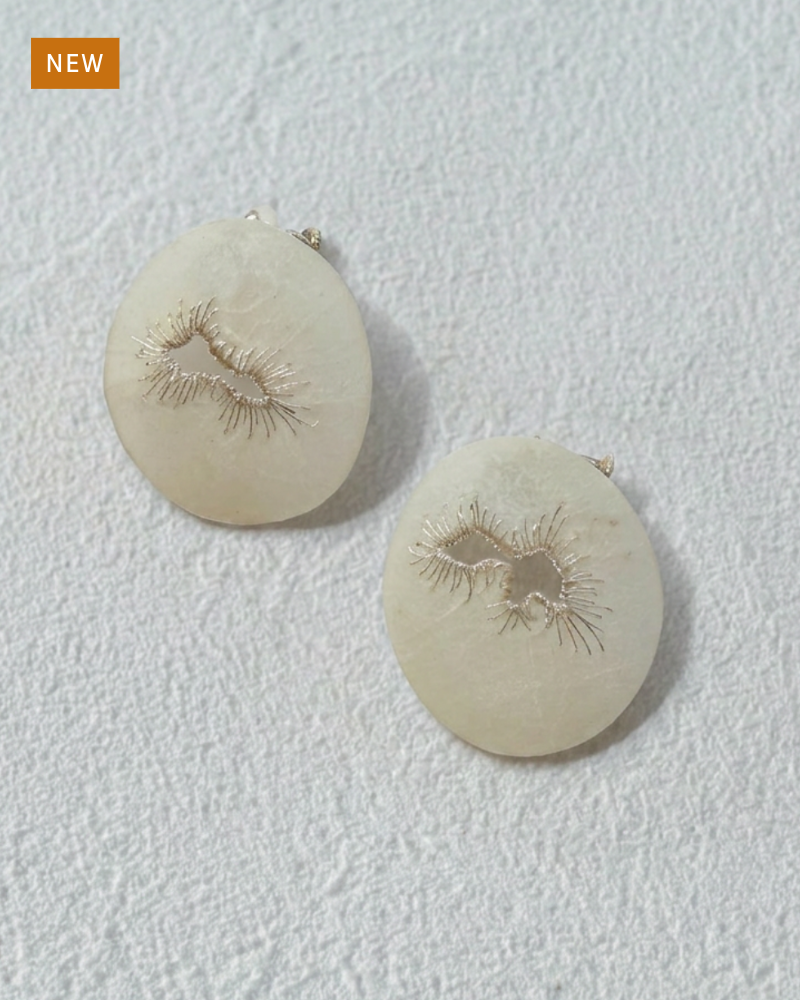 Japanese Washi Paper Jewelry  | CLIP-ON EARRINGS 021 | moi.toi. | VOJ