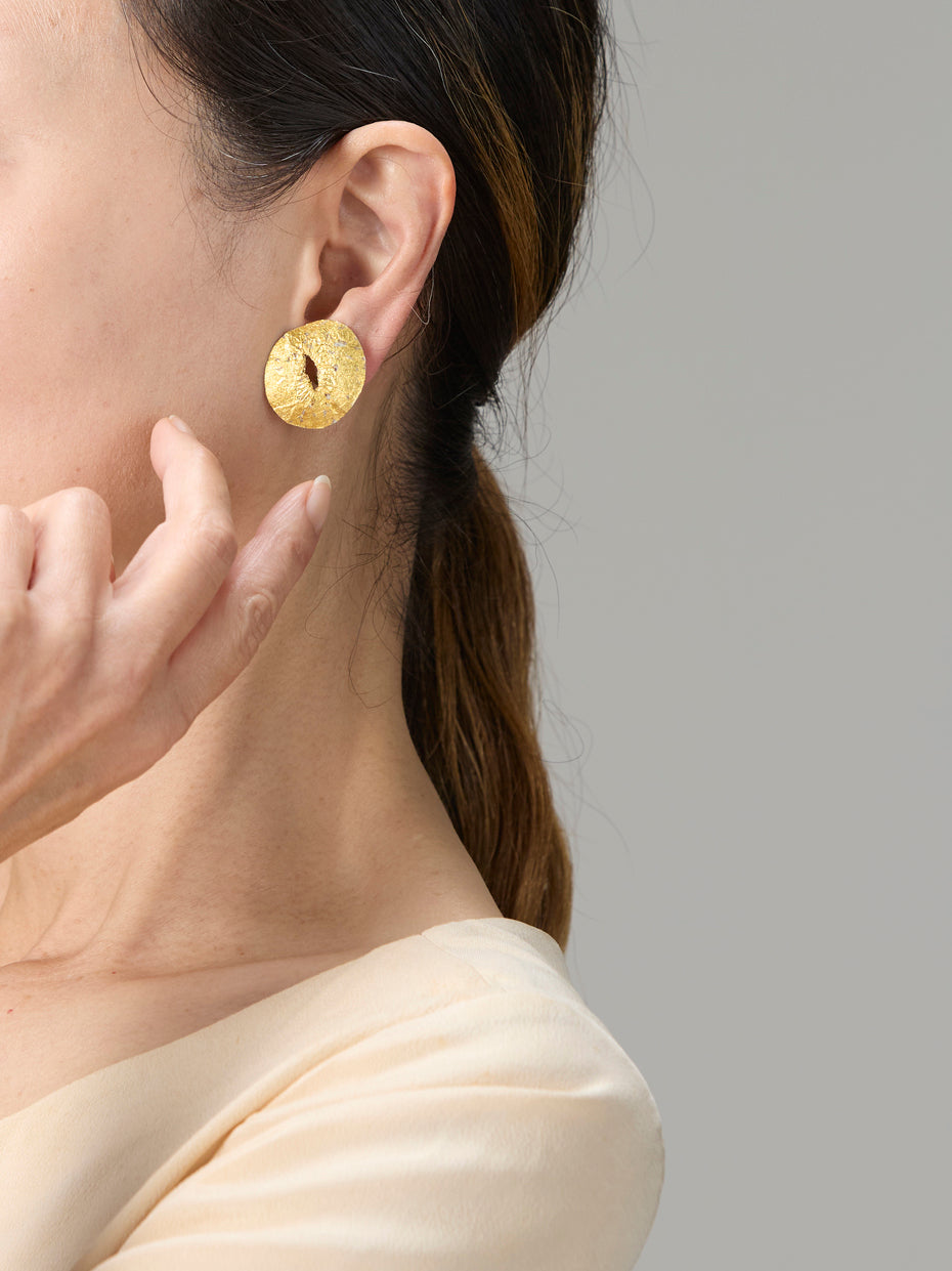 Bijoux Washi faits main ｜ BOUCLES D'OREILLES À CLIP 005